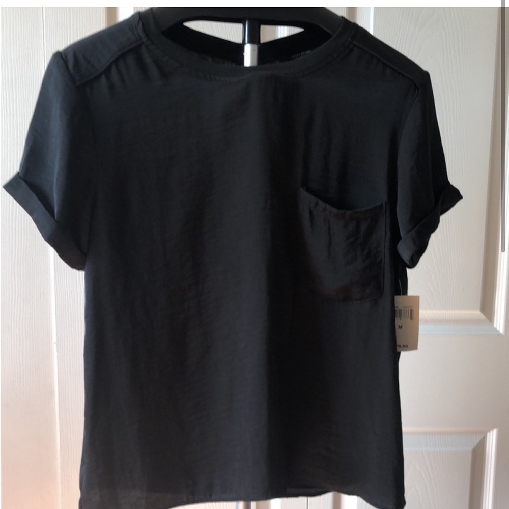 Lucky Brand Short Sleeve Blouse Top NWT Sz M
